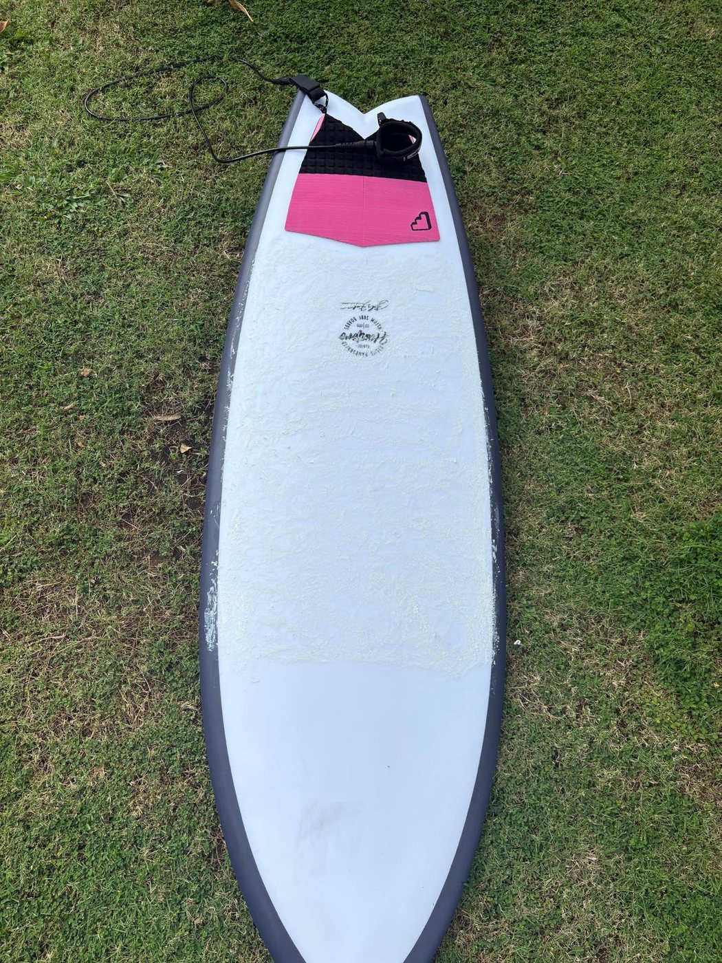 A Bali Boards surfboard out in Bali